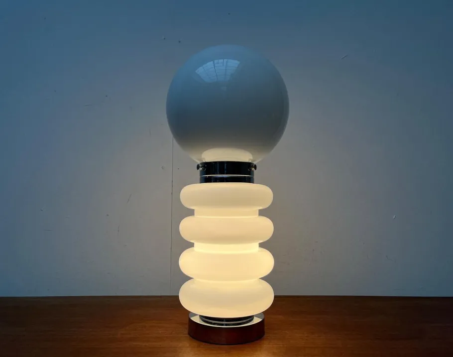 Hot Pamono Mid-Century Space Age Glass Table Lamp by Carlo Nason for JBS, 1960s