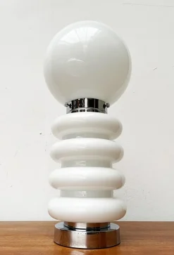 Hot Pamono Mid-Century Space Age Glass Table Lamp by Carlo Nason for JBS, 1960s