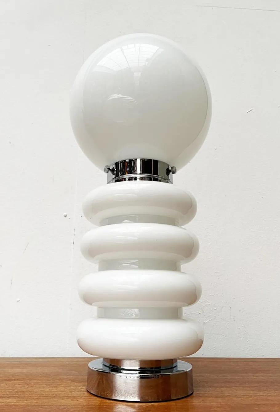 Hot Pamono Mid-Century Space Age Glass Table Lamp by Carlo Nason for JBS, 1960s