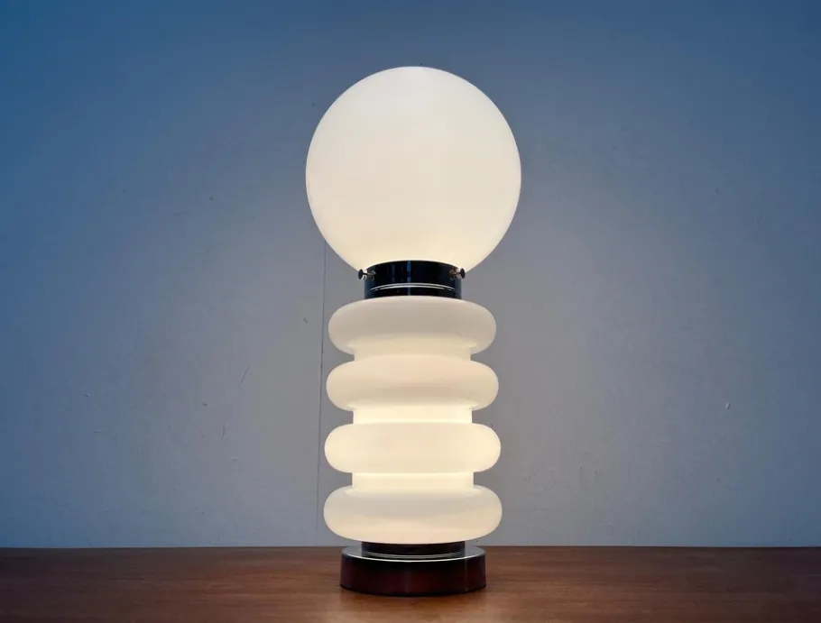 Hot Pamono Mid-Century Space Age Glass Table Lamp by Carlo Nason for JBS, 1960s