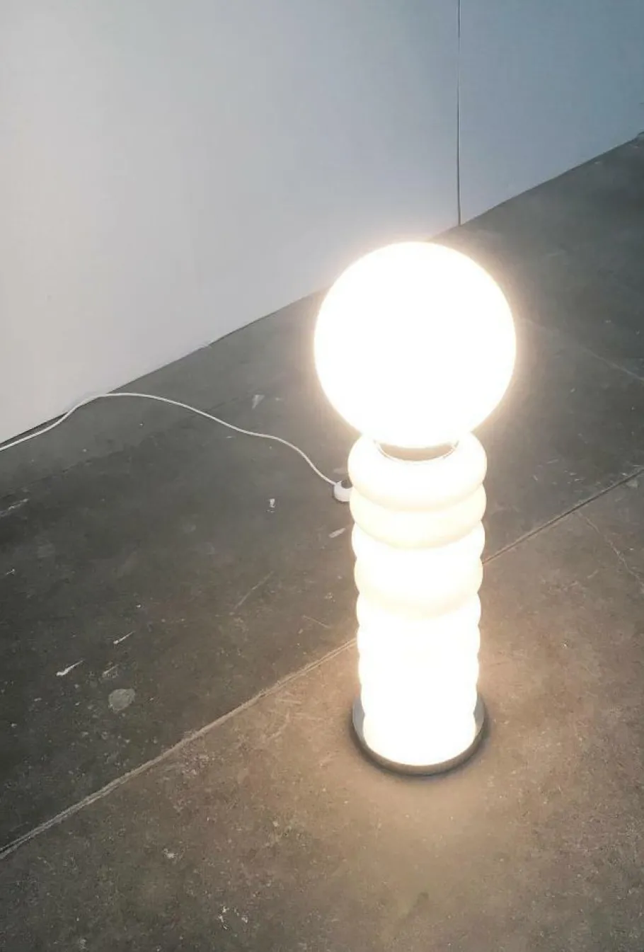 New Pamono Mid-Century Space Age Glass Floor Lamp by Carlo Nason for JBS, 1960s