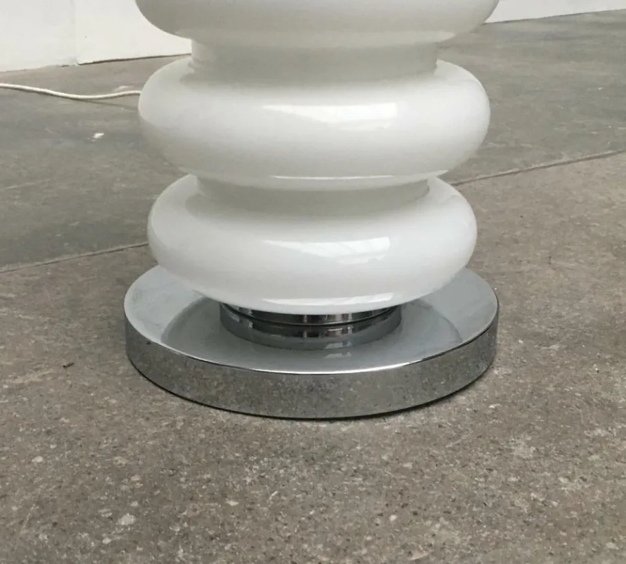 New Pamono Mid-Century Space Age Glass Floor Lamp by Carlo Nason for JBS, 1960s