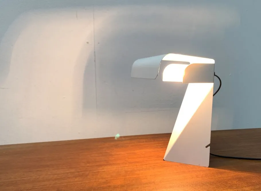 Best Pamono Mid-Century Space Age Italian Minimalist Tole Table Lamp by G. Grego, 1960s