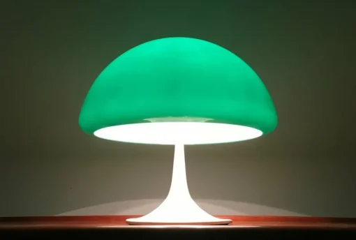Best Pamono Mid-Century Space Age Italian Green Early Model Toledo Table Lamp by Luigi Massoni for Harvey Guzzini, 1960s