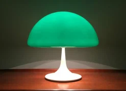 Best Pamono Mid-Century Space Age Italian Green Early Model Toledo Table Lamp by Luigi Massoni for Harvey Guzzini, 1960s