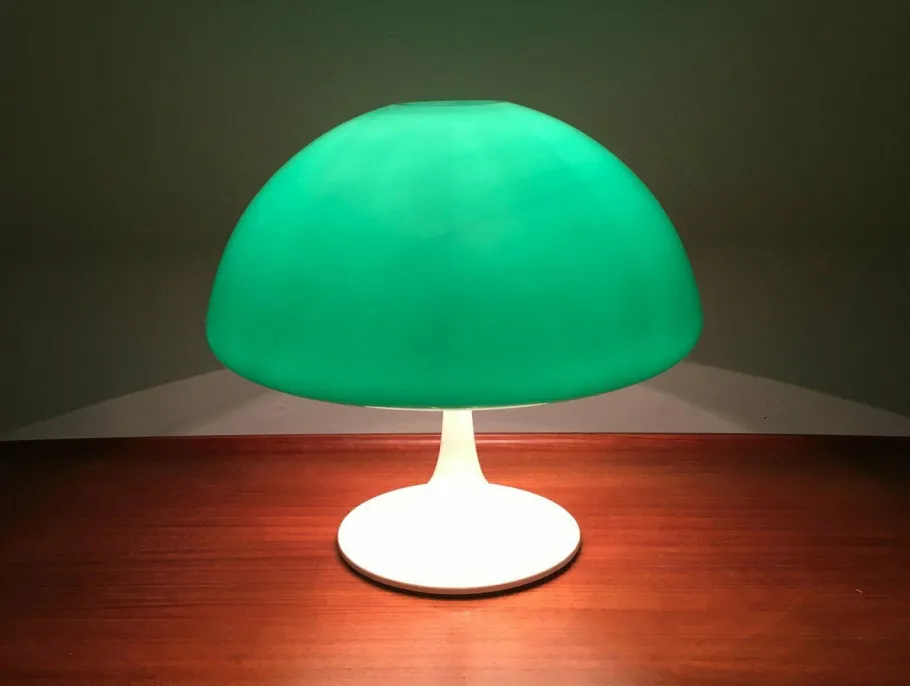 Best Pamono Mid-Century Space Age Italian Green Early Model Toledo Table Lamp by Luigi Massoni for Harvey Guzzini, 1960s