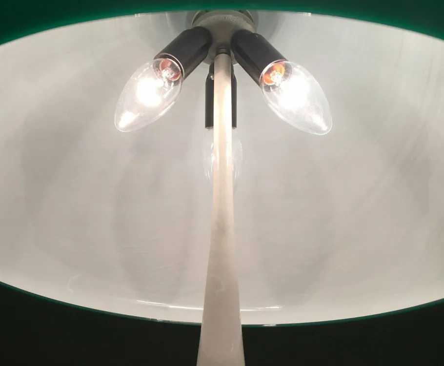 Best Pamono Mid-Century Space Age Italian Green Early Model Toledo Table Lamp by Luigi Massoni for Harvey Guzzini, 1960s