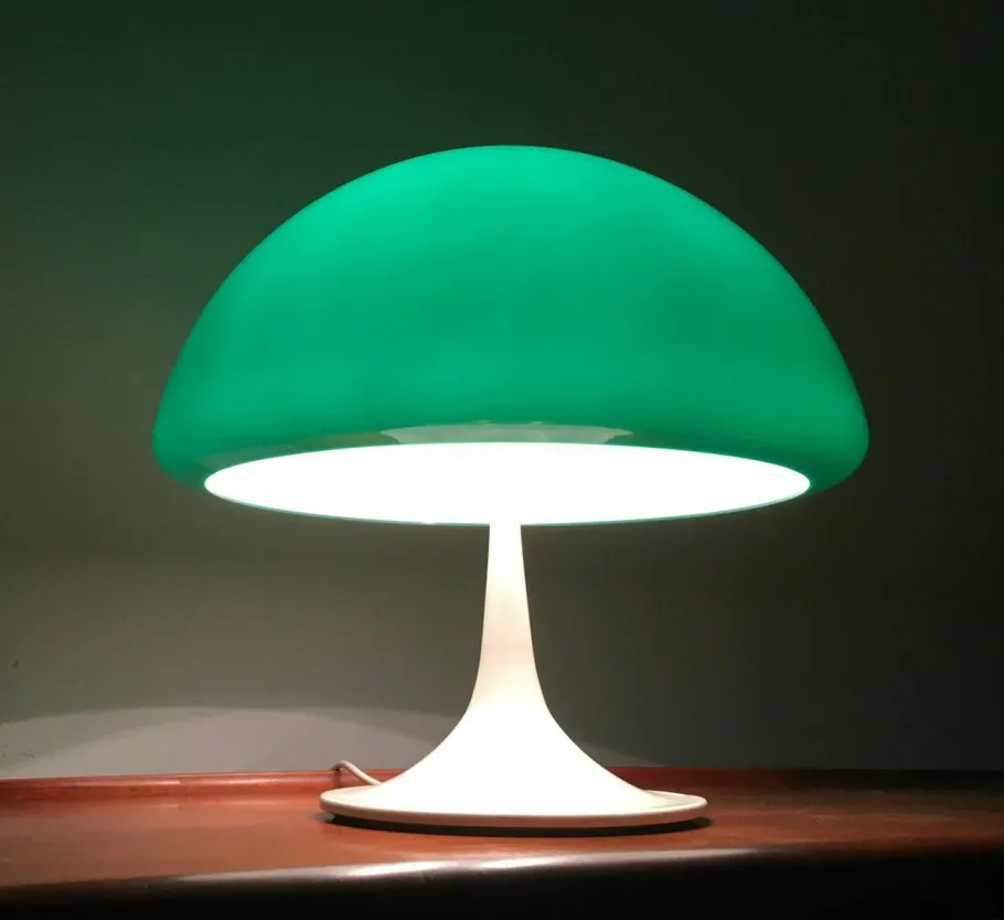 Best Pamono Mid-Century Space Age Italian Green Early Model Toledo Table Lamp by Luigi Massoni for Harvey Guzzini, 1960s