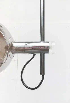 Pamono Mid-Century Space Age Metal Chrome Arc Floor Lamp from Cosack, 1960s