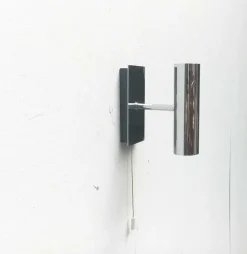 Sale Pamono Mid-Century Space Age Minimalist German Chrome Wall Lamp from Hustadt Leuchten, 1960s