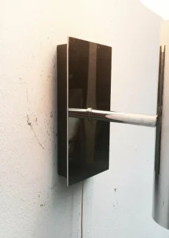 Sale Pamono Mid-Century Space Age Minimalist German Chrome Wall Lamp from Hustadt Leuchten, 1960s