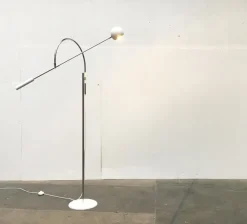 Best Pamono Mid-Century Space Age Model Orbiter Floor Lamp by Robert Sonneman for Luci Italia, 1960s