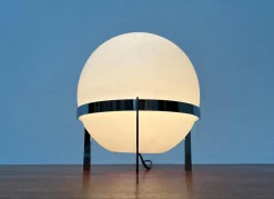 Hot Pamono Mid-Century Space Age Model Luna Tripod Globe Table Lamp by Alfred Hablützel and Bernhard Luginbühl for Swisslamps International, 1960s