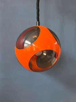 Hot Pamono Mid-Century Space Age Orange Bug Eye Pendant Lamp by Luigi Colani, 1970s