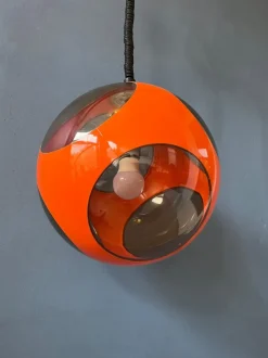 Hot Pamono Mid-Century Space Age Orange Bug Eye Pendant Lamp by Luigi Colani, 1970s