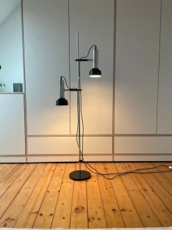 Sale Pamono Mid-Century Space Age Vintage Teak L401 Floor Lamp