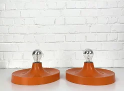 New Pamono Mid-Century Space Age Wall Disc Light from Teka, Germany, 1960s, Set of 2