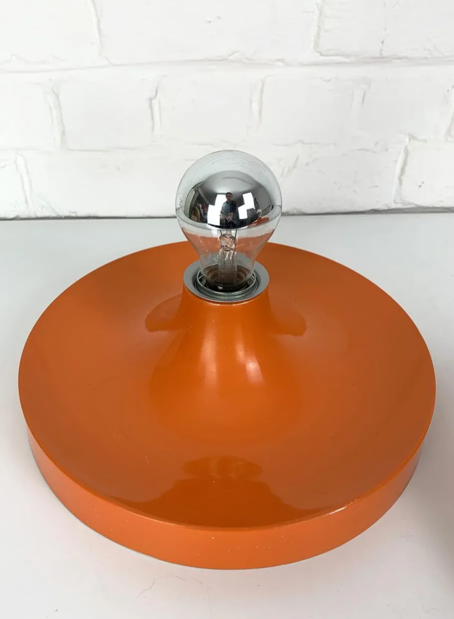 New Pamono Mid-Century Space Age Wall Disc Light from Teka, Germany, 1960s, Set of 2