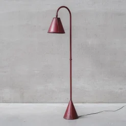 Sale Pamono Mid-Century Spanish Leather Floor Lamp by Valenti, 1970s