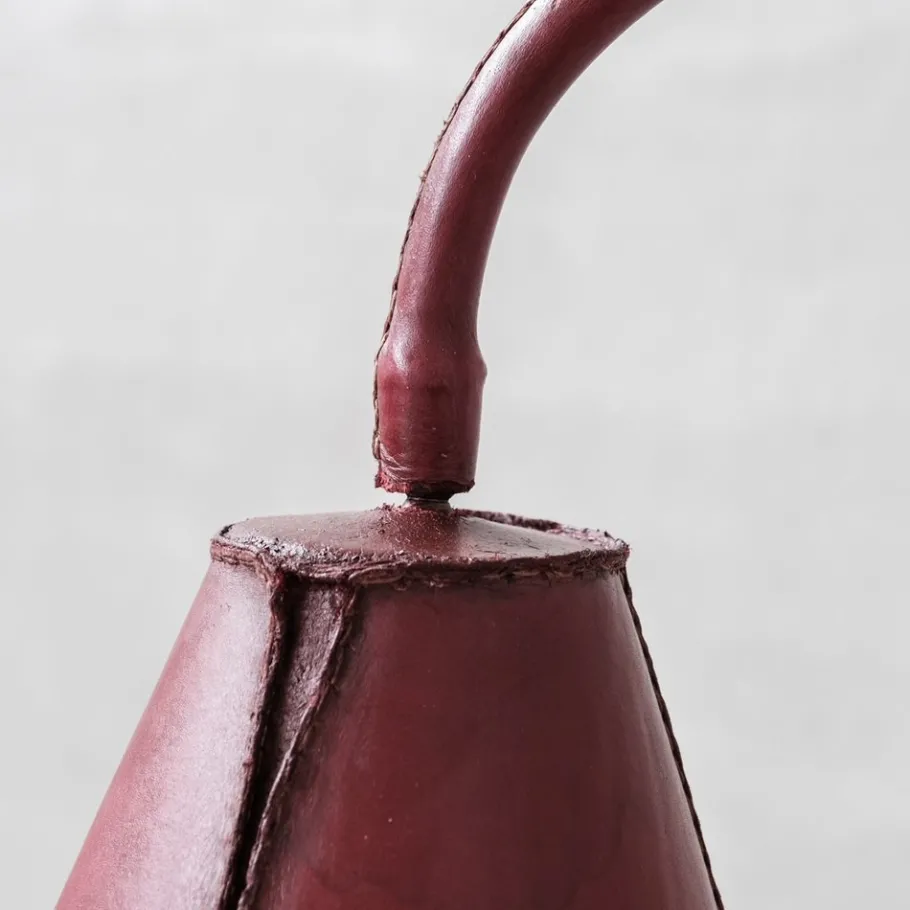 Sale Pamono Mid-Century Spanish Leather Floor Lamp by Valenti, 1970s