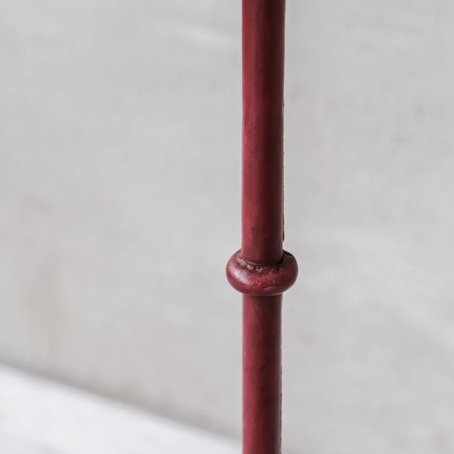 Sale Pamono Mid-Century Spanish Leather Floor Lamp by Valenti, 1970s