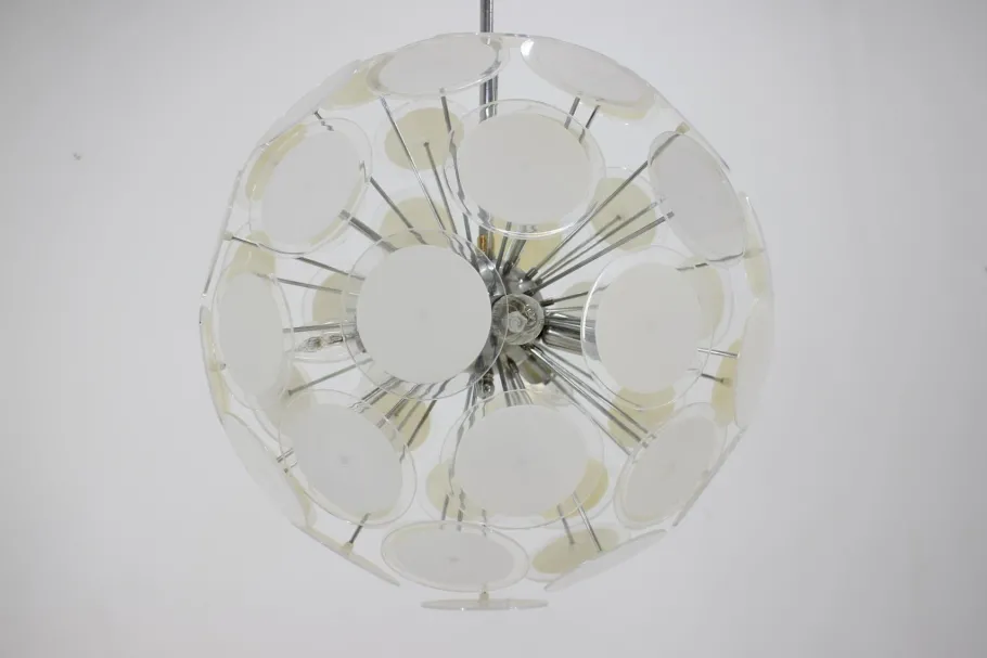 Best Pamono Mid-Century Sputnik Atomic Chandelier, Italy, 1970s