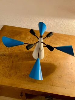 New Pamono Mid-Century Sputnik Ceiling Light, 1950s