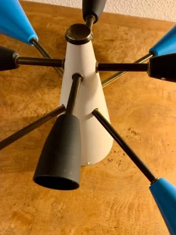 New Pamono Mid-Century Sputnik Ceiling Light, 1950s