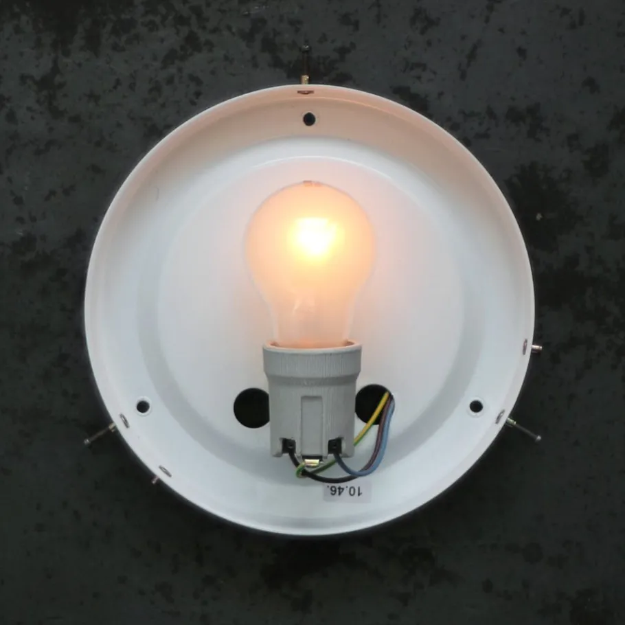 New Pamono Mid-Century Square Clear Glass Wall Lamp Sconce