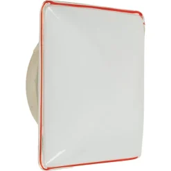 New Pamono Mid-Century Square Murano Glass Ceiling Light attributed to Leucos, Italy, 1970s