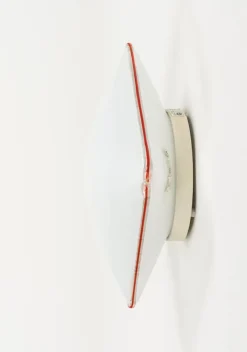 New Pamono Mid-Century Square Murano Glass Ceiling Light attributed to Leucos, Italy, 1970s