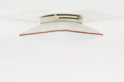 New Pamono Mid-Century Square Murano Glass Ceiling Light attributed to Leucos, Italy, 1970s