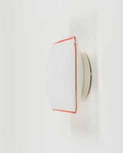 New Pamono Mid-Century Square Murano Glass Ceiling Light attributed to Leucos, Italy, 1970s