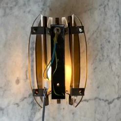 Clearance Pamono Midcentury Style Wall Lights in Acrylic, 1980s, Set of 2