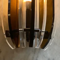 Clearance Pamono Midcentury Style Wall Lights in Acrylic, 1980s, Set of 2