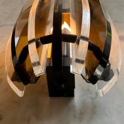 Clearance Pamono Midcentury Style Wall Lights in Acrylic, 1980s, Set of 2