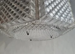 New Pamono Mid-Century Swedish Chandelier attributed to Orrefors Sweden, 1960s