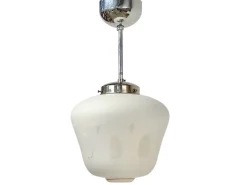 Clearance Pamono Mid-Century Swedish Modern Opaline Glass Pendant, 1950s-1960s