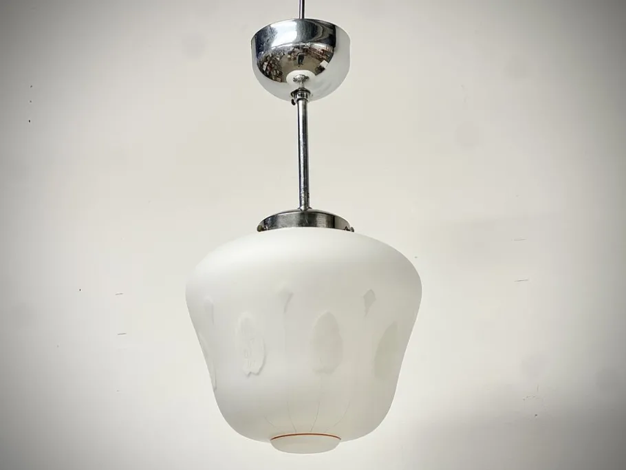Clearance Pamono Mid-Century Swedish Modern Opaline Glass Pendant, 1950s-1960s