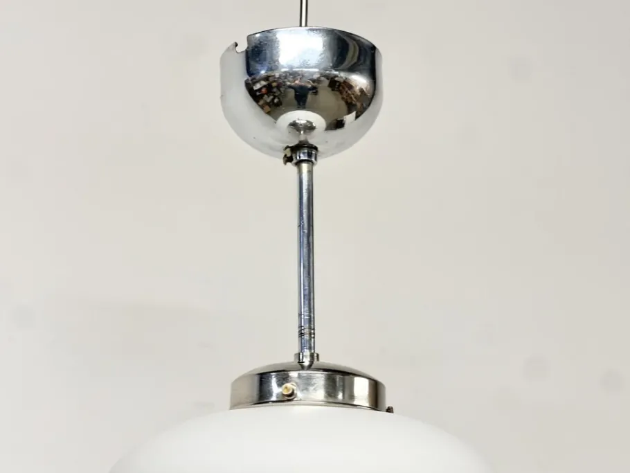 Clearance Pamono Mid-Century Swedish Modern Opaline Glass Pendant, 1950s-1960s