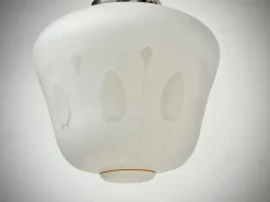 Clearance Pamono Mid-Century Swedish Modern Opaline Glass Pendant, 1950s-1960s