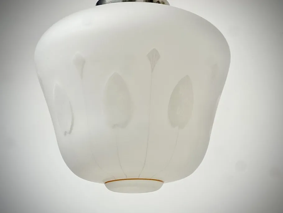 Clearance Pamono Mid-Century Swedish Modern Opaline Glass Pendant, 1950s-1960s