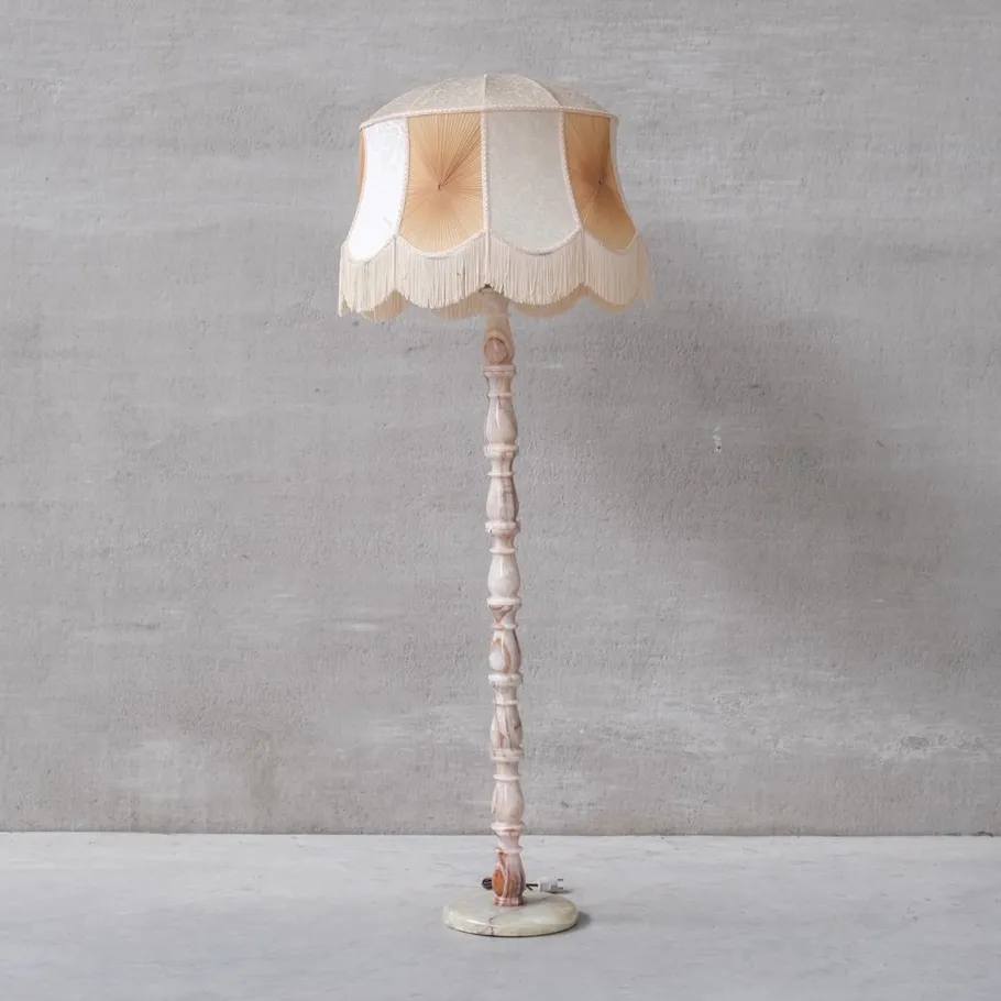Discount Pamono Mid-Century Swedish Onyx Floor Lamp