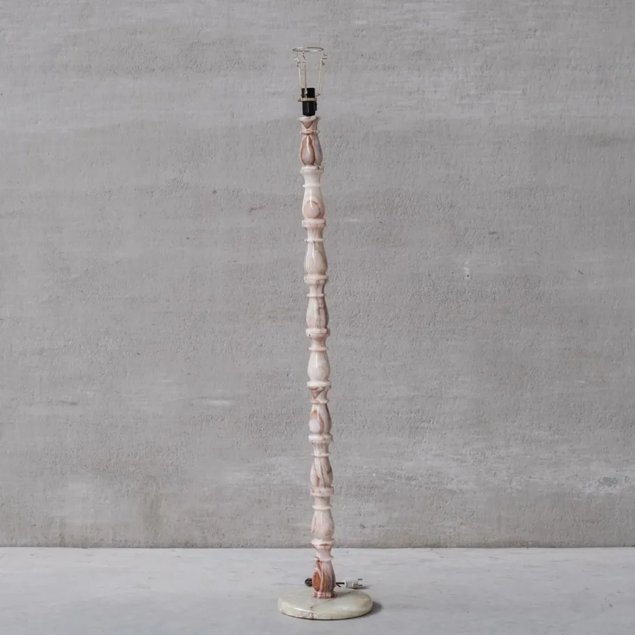 Discount Pamono Mid-Century Swedish Onyx Floor Lamp