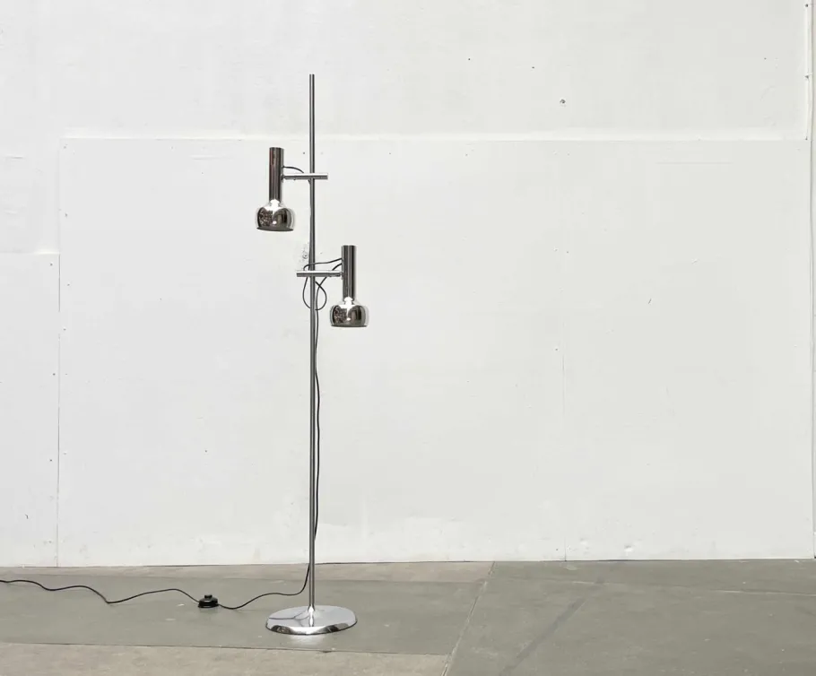 Sale Pamono Mid-Century Swiss Space Age Minimalist Floor Lamp by SLZ Team for Swisslamps International, 1960s