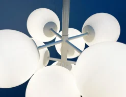 Clearance Pamono Mid-Century Swiss Space Age Pendant Lamp by E. R. Nele for Temde, 1960s