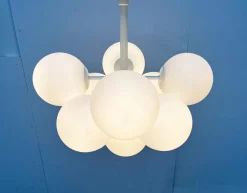 Clearance Pamono Mid-Century Swiss Space Age Pendant Lamp by E. R. Nele for Temde, 1960s