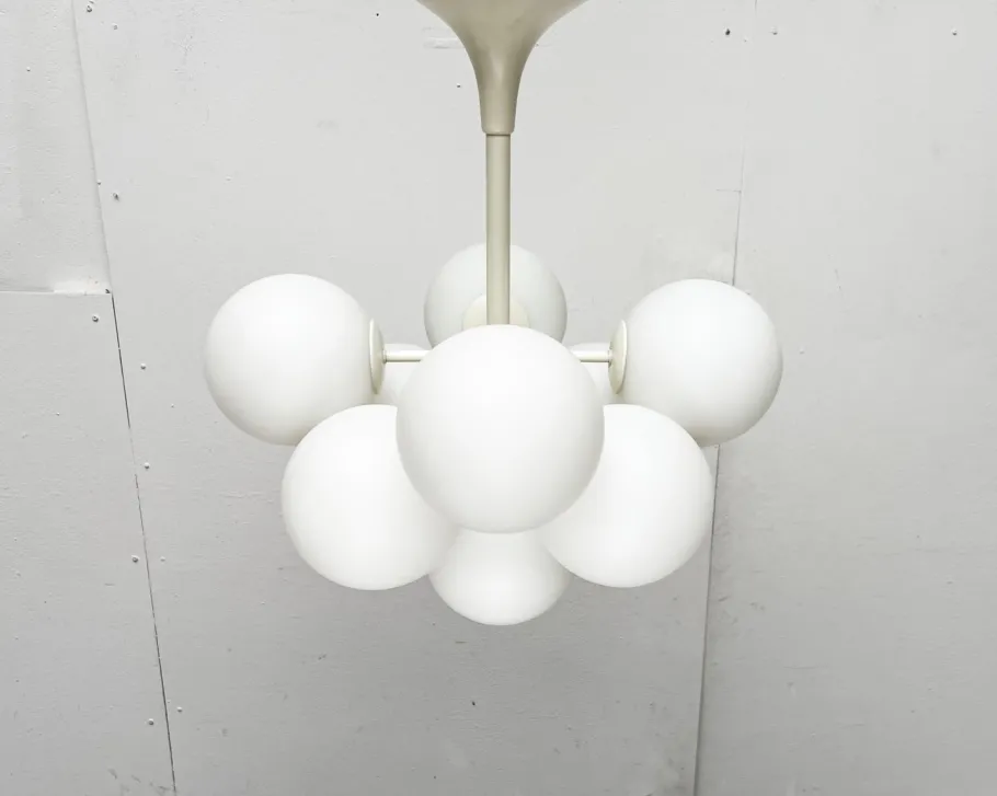 Clearance Pamono Mid-Century Swiss Space Age Pendant Lamp by E. R. Nele for Temde, 1960s