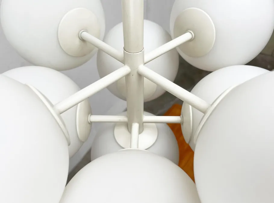 Clearance Pamono Mid-Century Swiss Space Age Pendant Lamp by E. R. Nele for Temde, 1960s