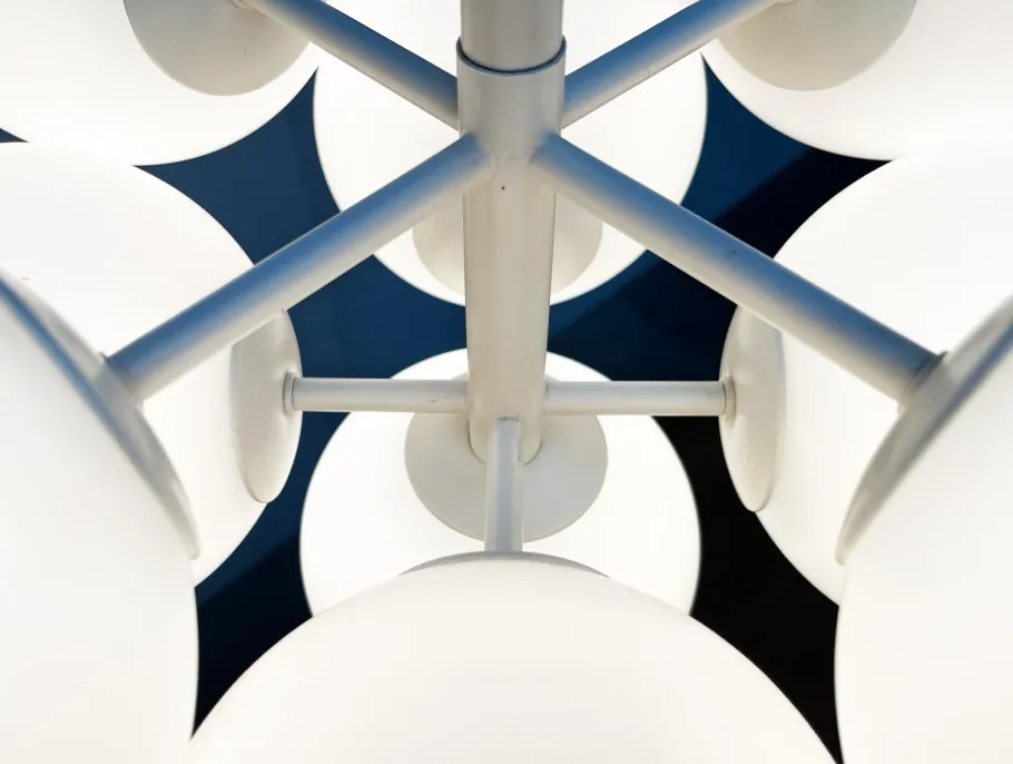 Clearance Pamono Mid-Century Swiss Space Age Pendant Lamp by E. R. Nele for Temde, 1960s